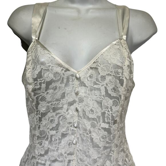 Vintage Y2k Victoria’s Secret Vintage Lace Teddy Bodysuit Lingerie size M - Picture 2 of 7